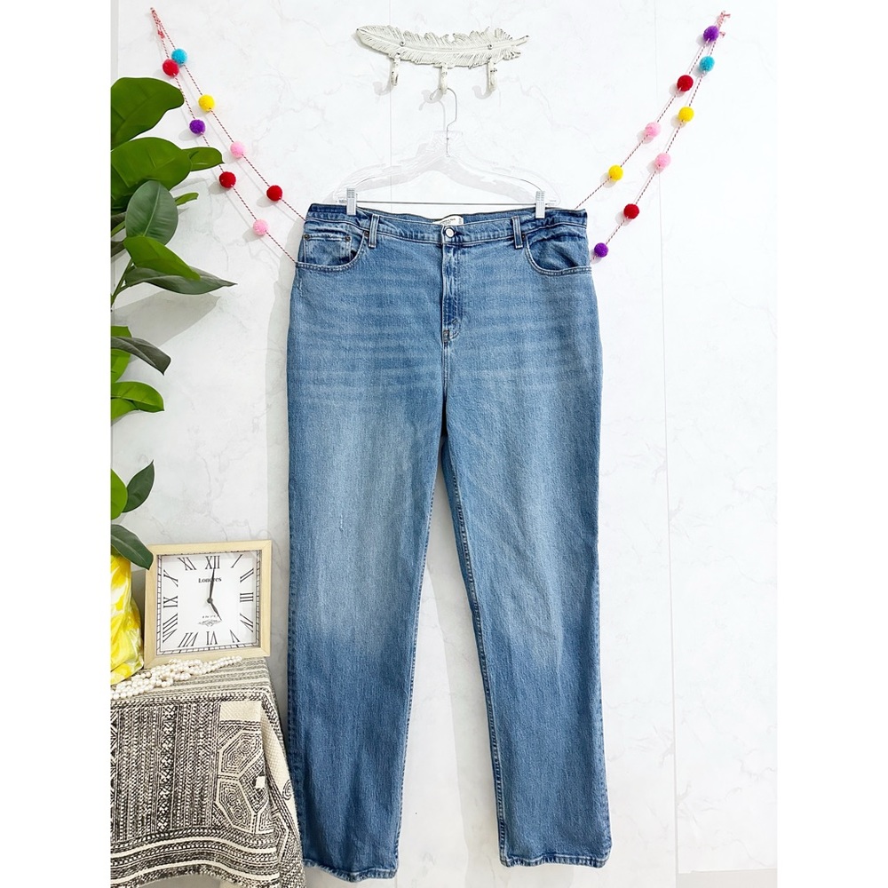 Abercrombie & Fitch Blue Straight Leg Jeans